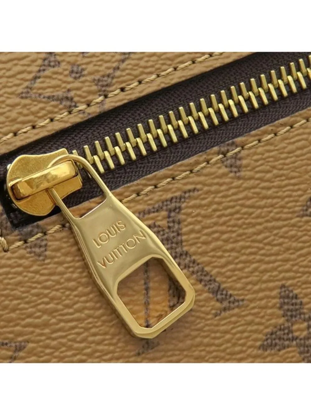 Louis Vuitton 2-Way Bag Pochette Metis MM Monogram Canvas Reverse Gold Brown